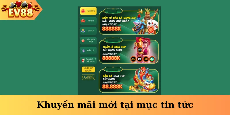 Khuyến mãi mới tại mục tin tức